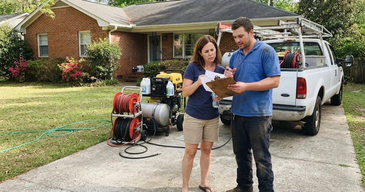 What pressure washing costs in Columbia, SC and what changes the price