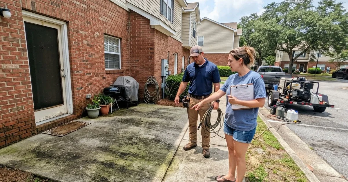 Pressure washing for renters: who's responsible, you or your landlord?