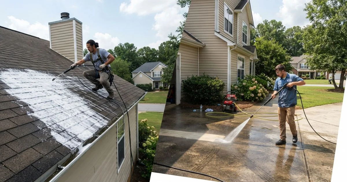 Soft washing vs. pressure washing: how to choose for your home